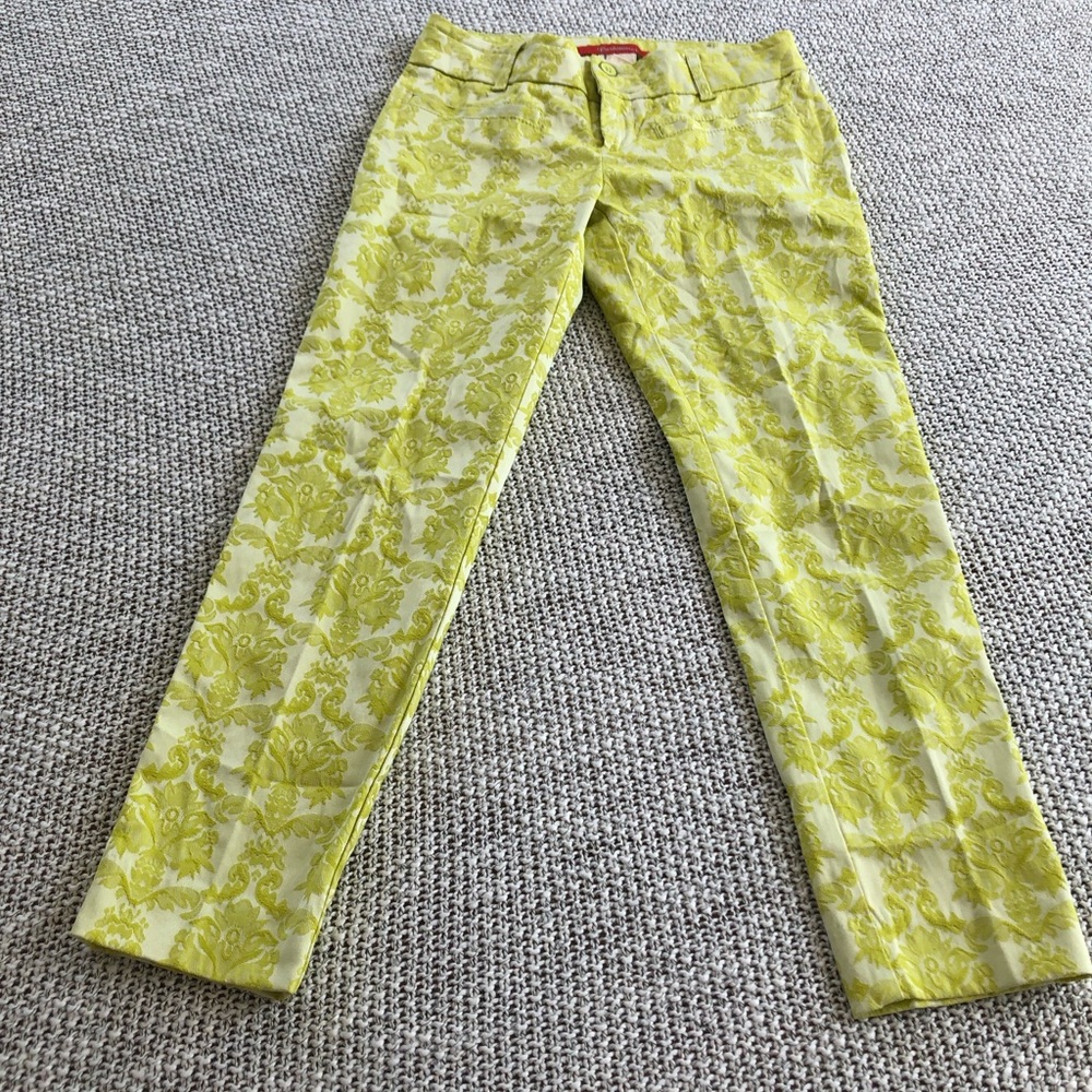 Anthropologie brocade Charlie trousers size 0P